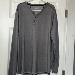 Under Armour Men's Charcoal Long Sleeve Henley